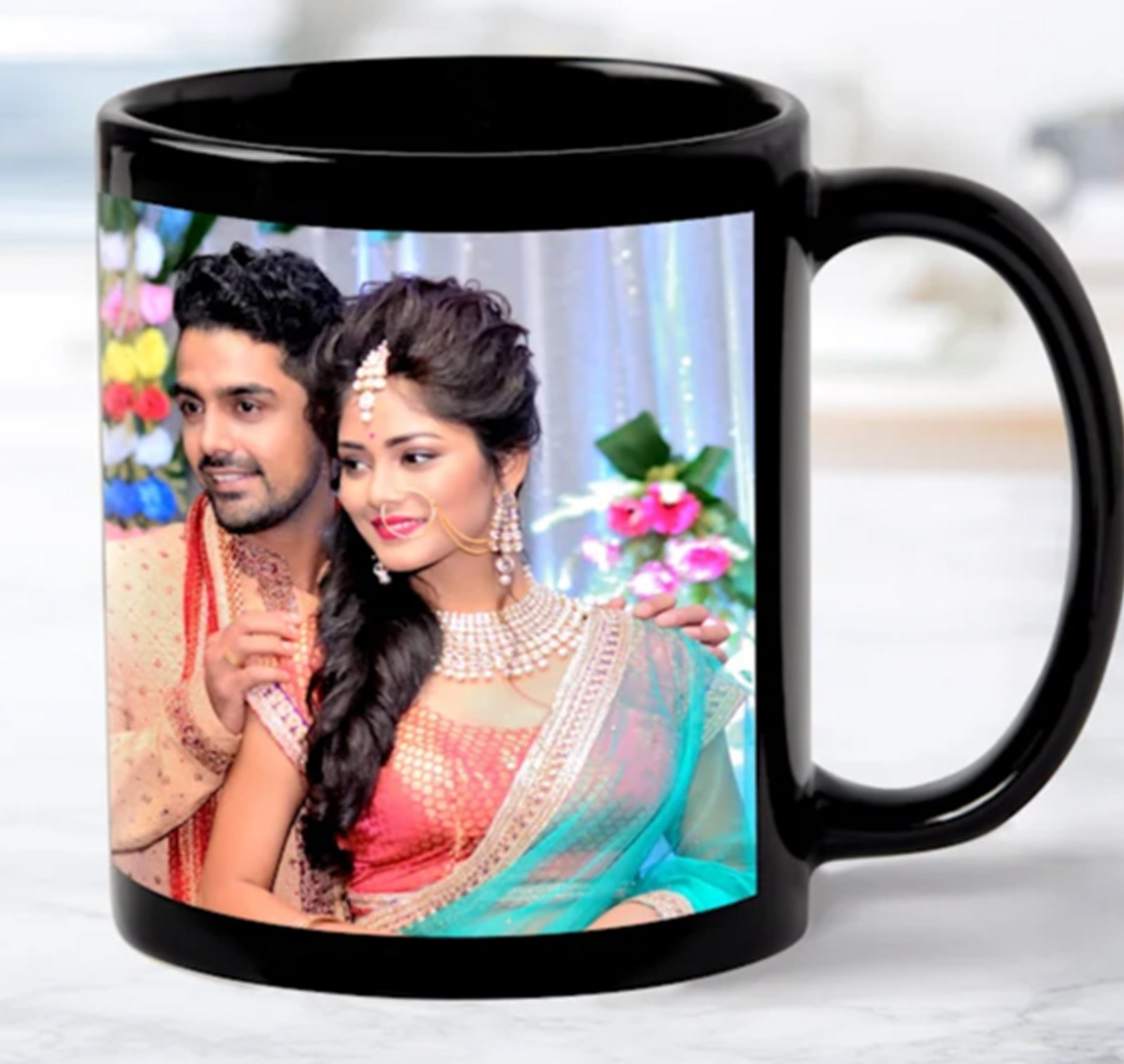 Black patch Mug